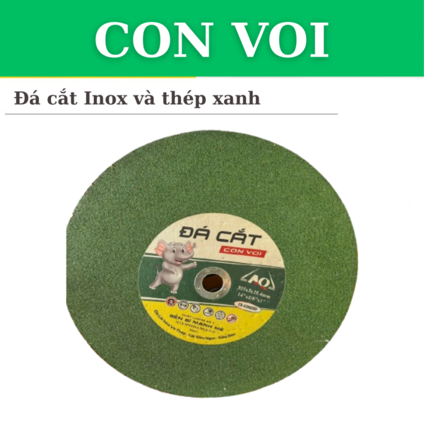 Đá cắt Inox và thép xanh